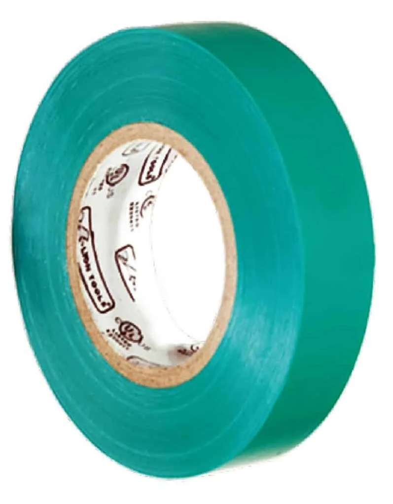 CINTA DE AISLAR 19 mm ancho x 9 m de largo VERDE