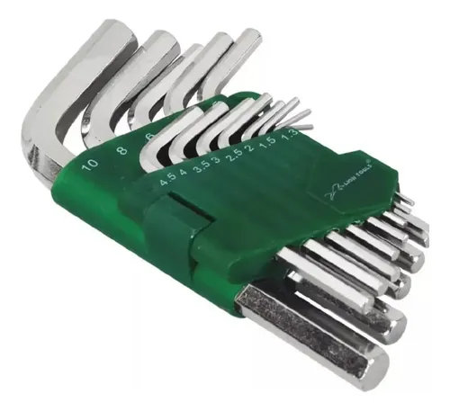LLAVE HEXAGONAL MILIMETRICA 13 PZ