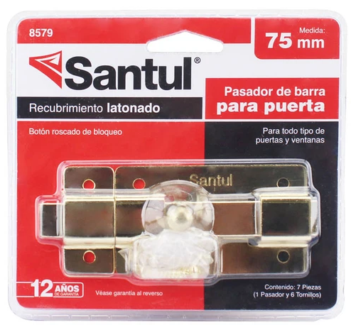 PASADOR DE BARRA PARA PUERTA 75 MM