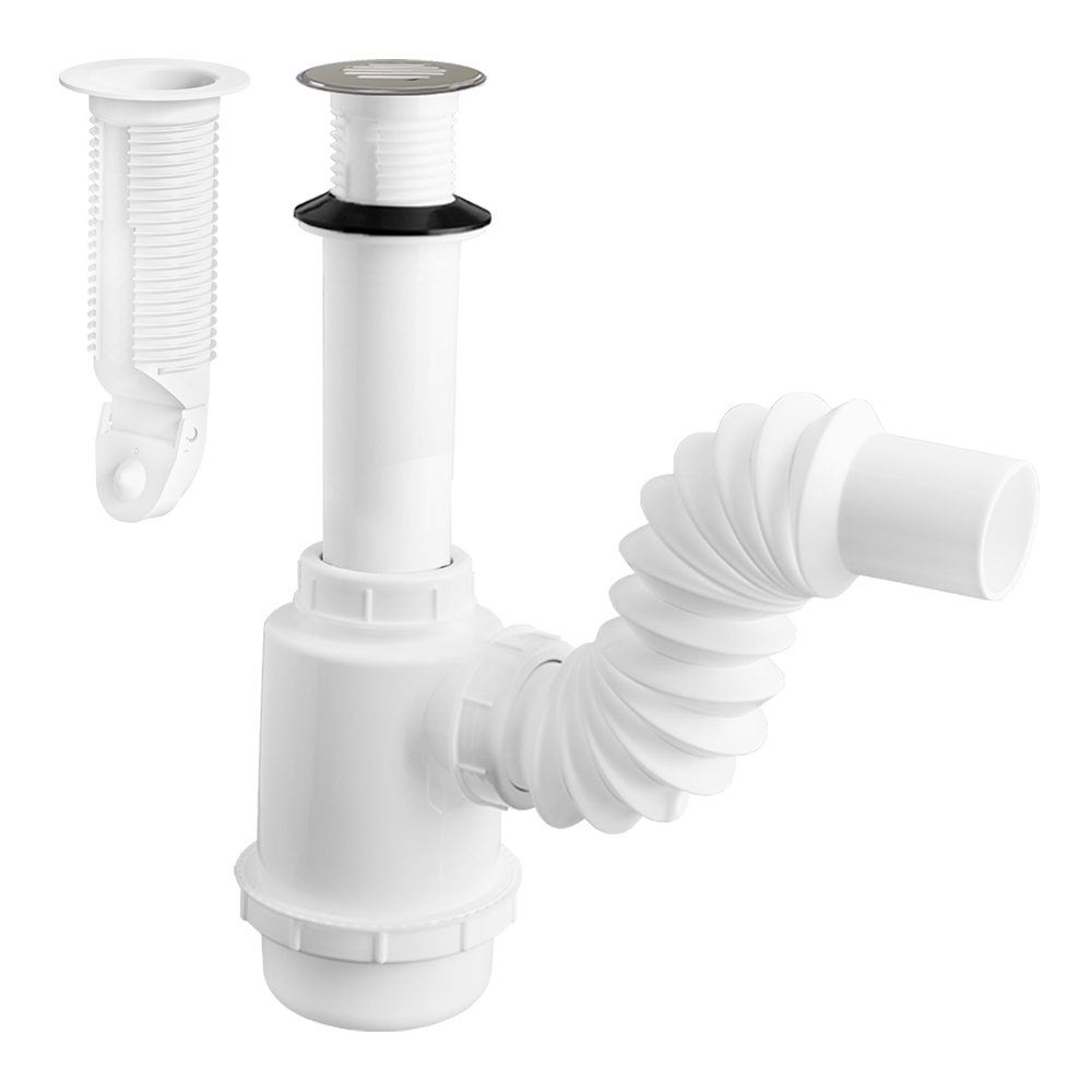 CESPOL PARA LAVABO U OVALIN CON CHECK ANTI-OLOR