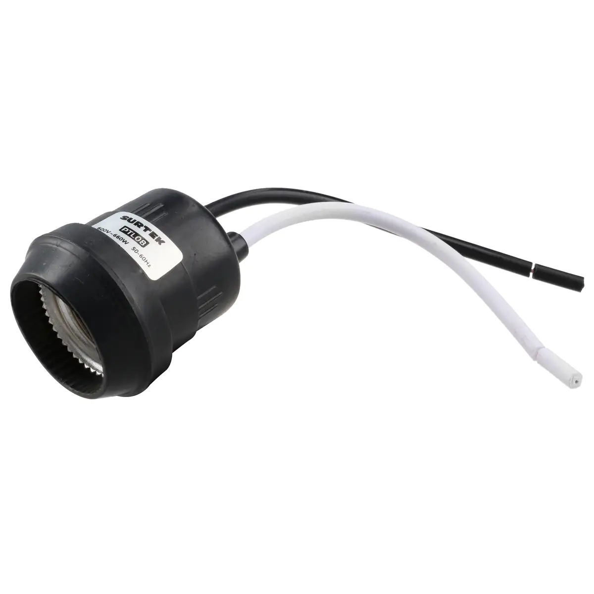 PORTALAMPARA INTERPERIE SENCILLO HULE CON CABLES 200V 60HZ SPL