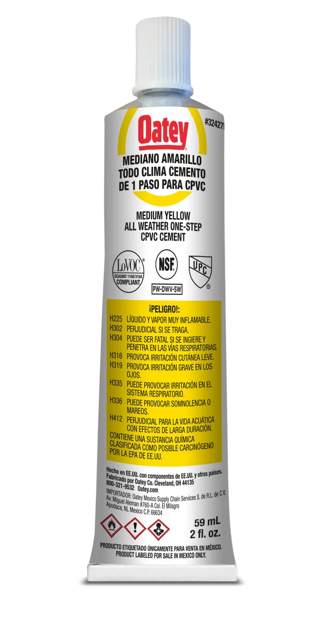 CEMENTO DE 1 PASO PARA PVC AMARILLO 59ML
