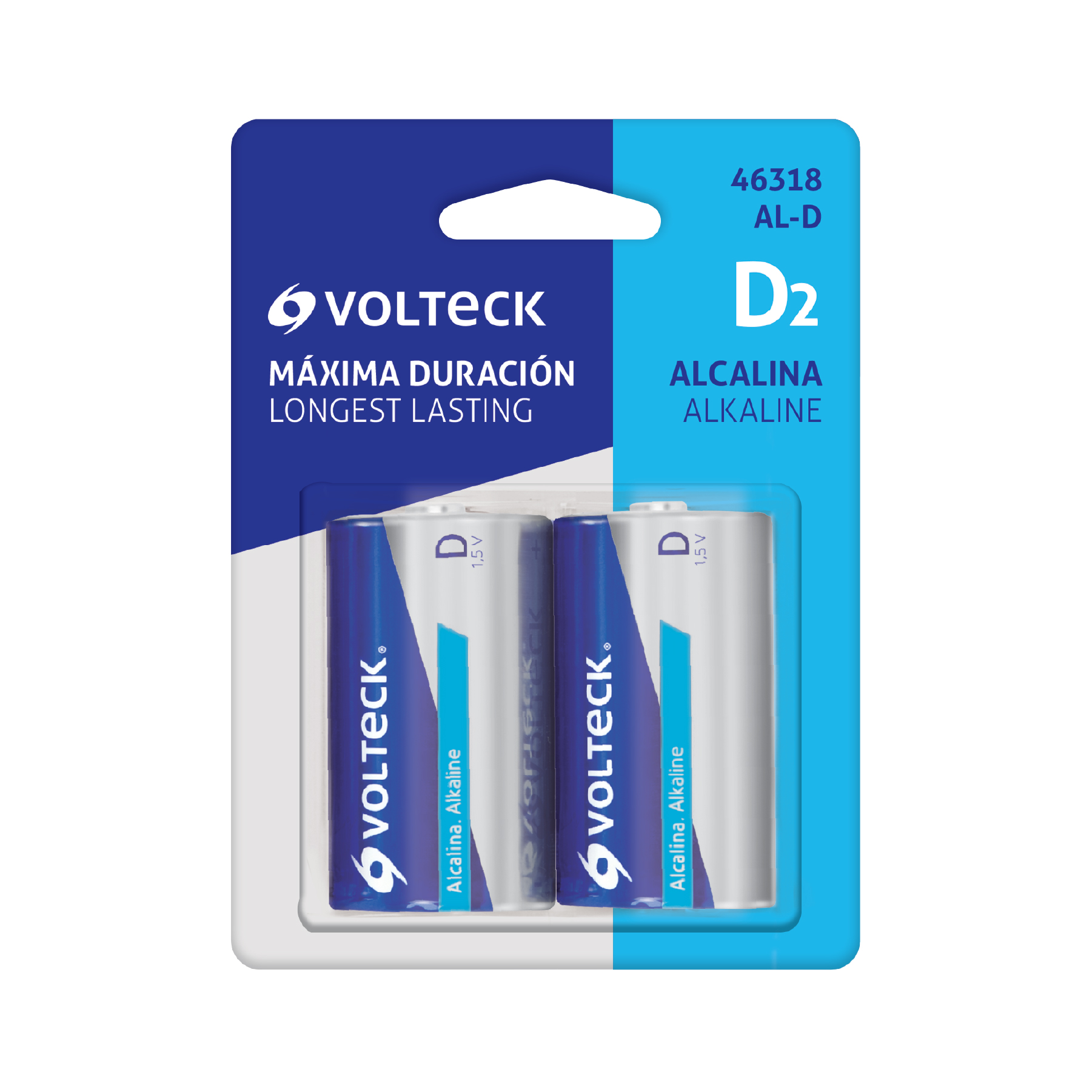 PILA ALCALINA D2 VOLTECK AL-D
