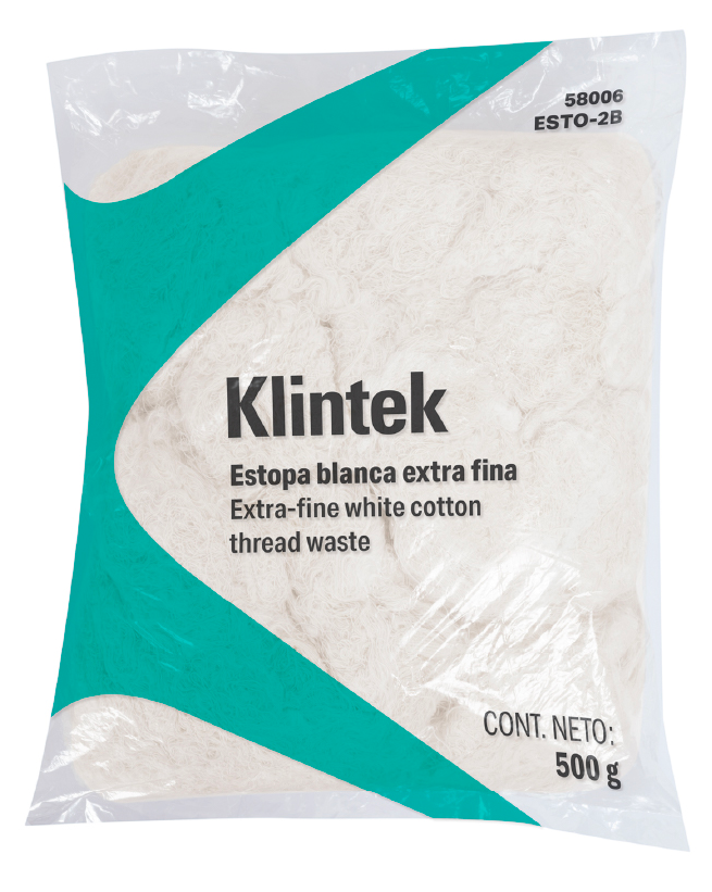 ESTOPA BLANCA EXTRAFINA 500GR KLINTEK