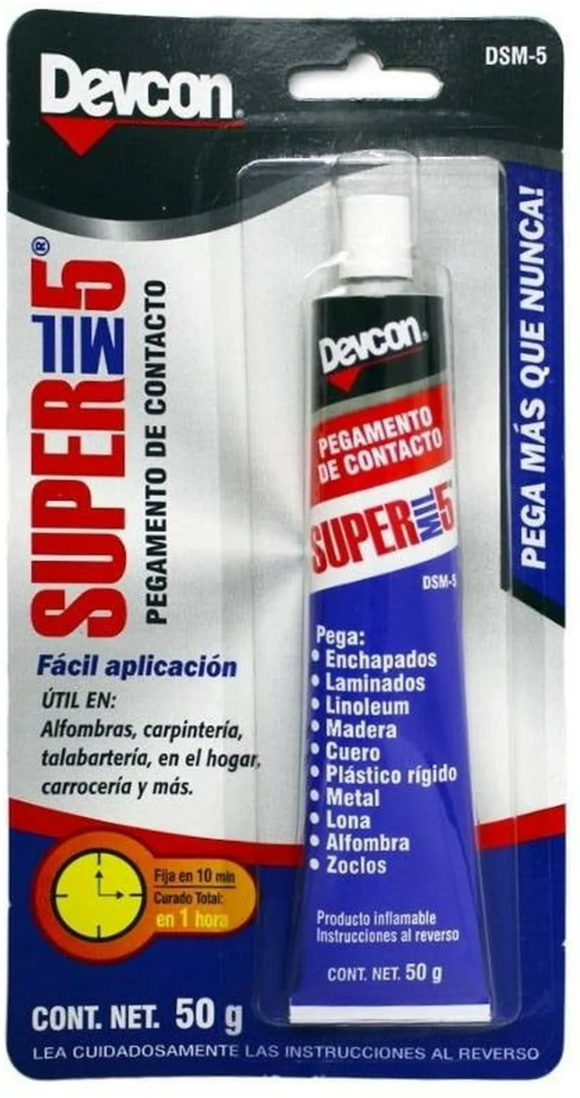 PEGAMENTO SUPER MIL5 DEVCON 50GR