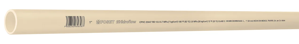 TUBO CPVC CREMA 3/4" FOSET