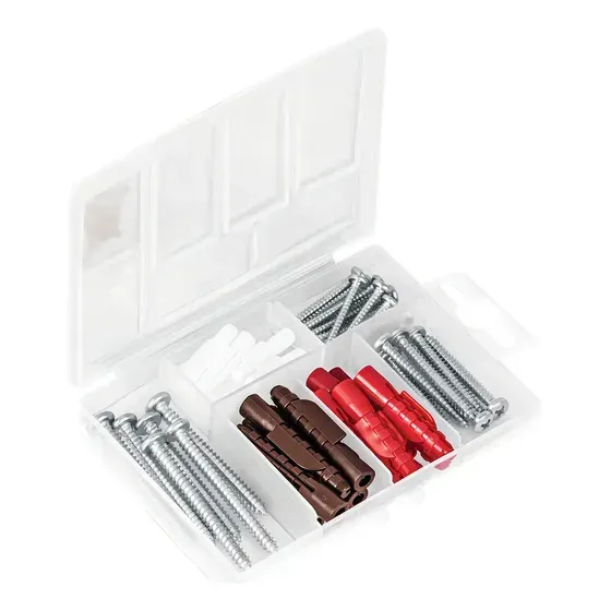 JUEGO DE TAQUETES PLASTICOS Y PIJAS