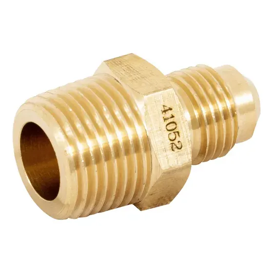 NIPLE TERMINAL DE LATON 3/8" FLARE 3/8" NPT